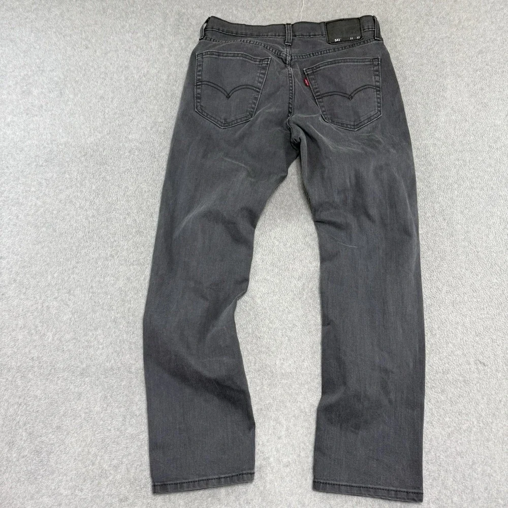 Levis Premium Jeans Mens 31x32 Gray 541 Atheltic‎ Cotton Blend Stretch Denim